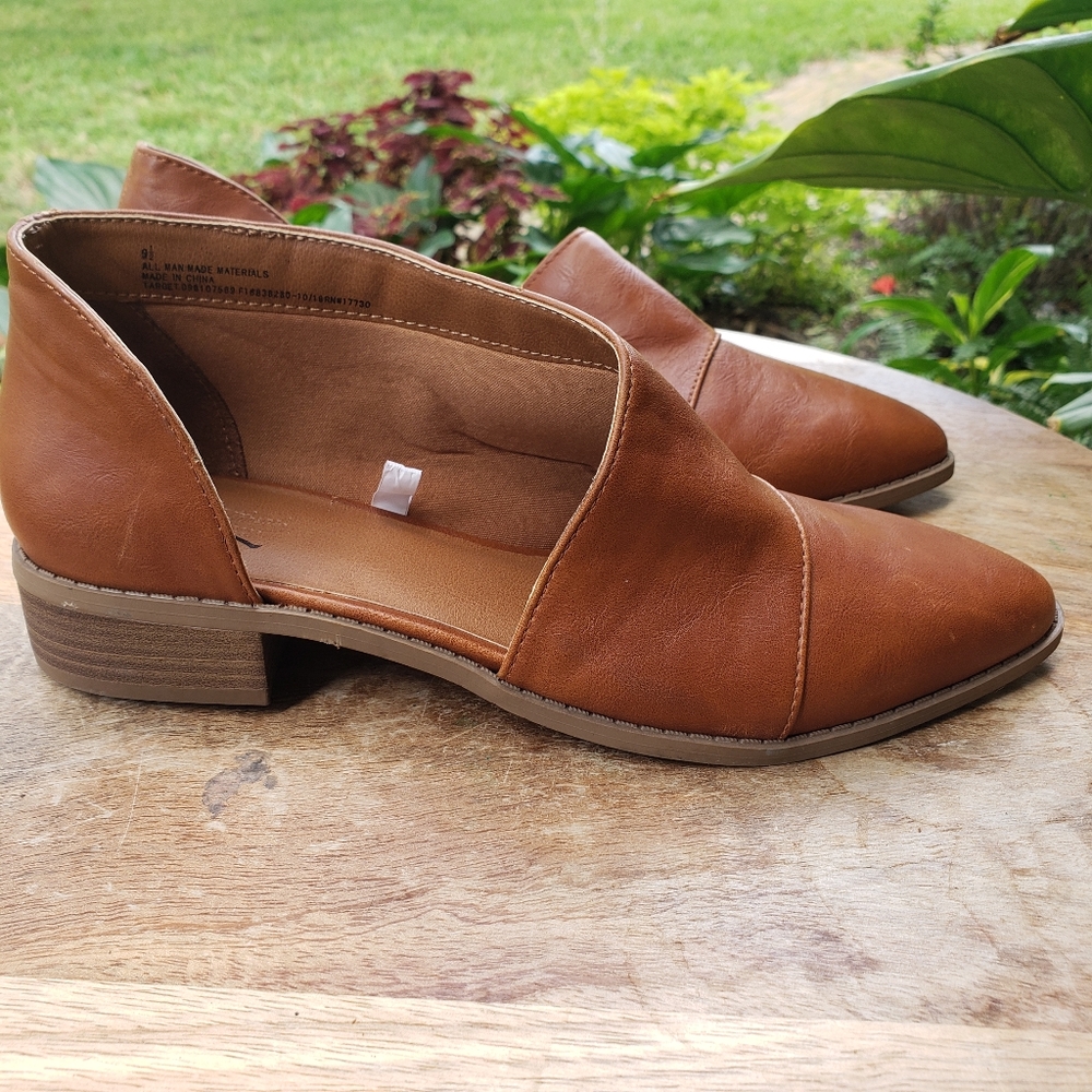 universal Thread, Open-Ankle Bootie (cognac size 11)